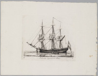 KG 08827
<br/>
Pinkschip leggende ten anker
<br/>
<em>Groenewegen, Gerrit (1754-1826)</em>